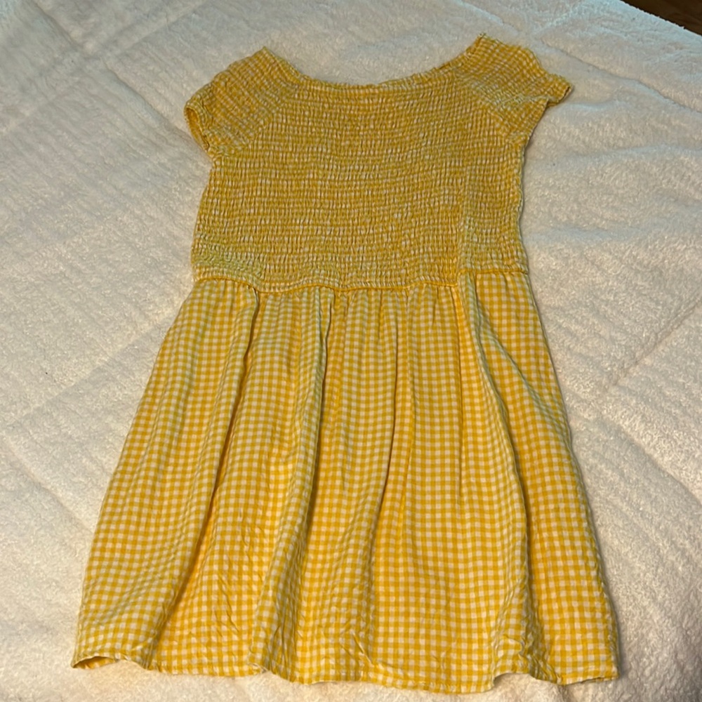 Abercrombie Kids Yellow Gingham Dress